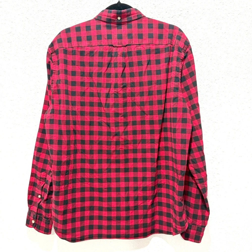J. Crew Oxford Plaid Men's Shirt XL‎